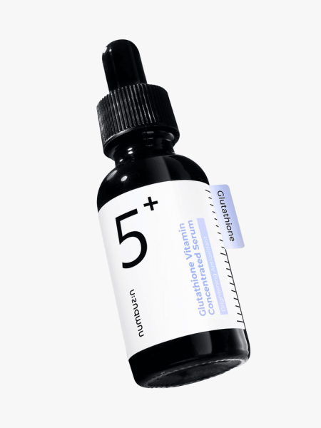 Numbuzin No. 5+ Vitamin Glutathione Ampoule in branded component on a light gray background